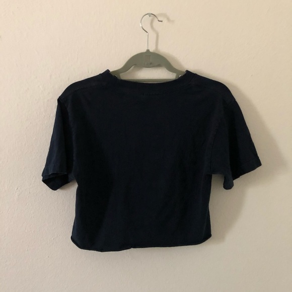 Smal Cropped Tee w/ Embroidery - Picture 2 of 3